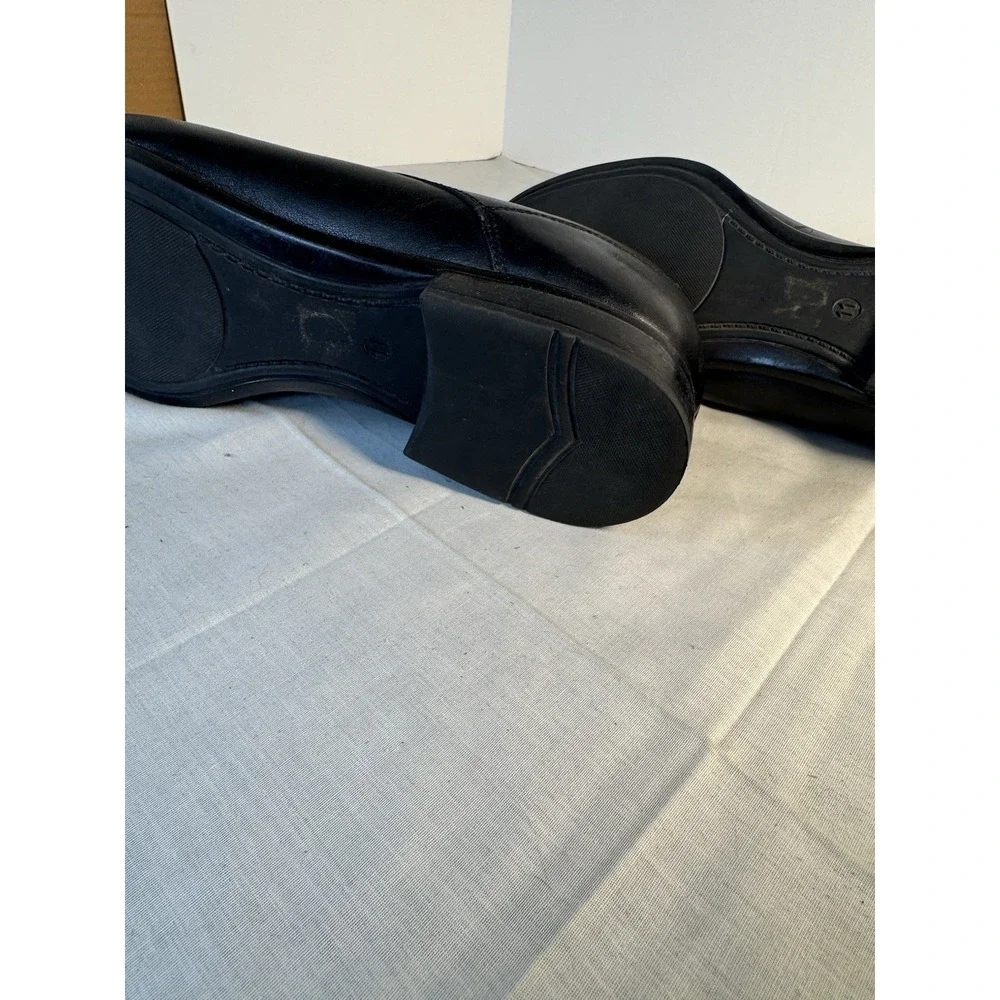 Aldo Viscomi Oxford Black Plain Toe Derby Dress Shoes, Size 11